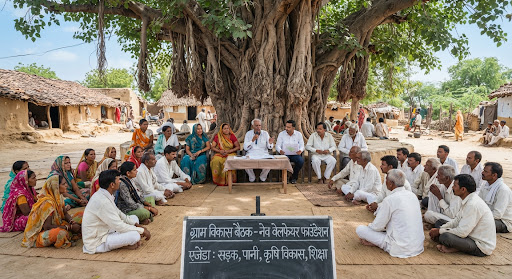 Rural community meeting and planning