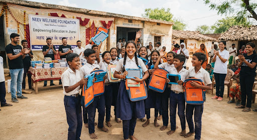 Rural students receiving STEM kits